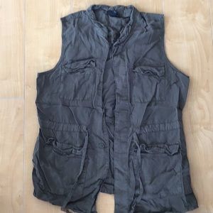 Olive green utility jacket